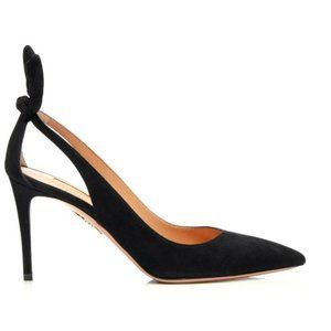 ISO Aquazzura Bow Tie 85 Pump - Black - Size 41